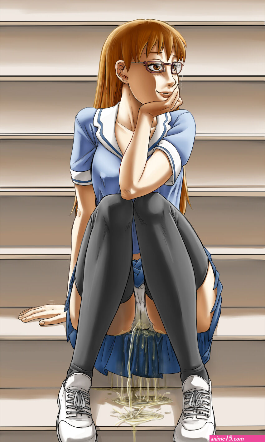 anime girl pee panties
