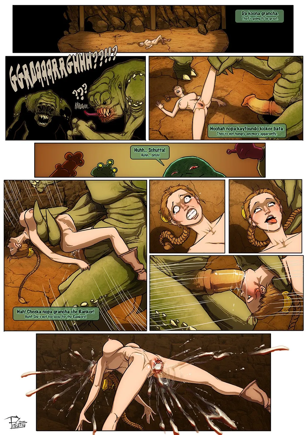 princess leia taking off gold bikini 3d porn comics