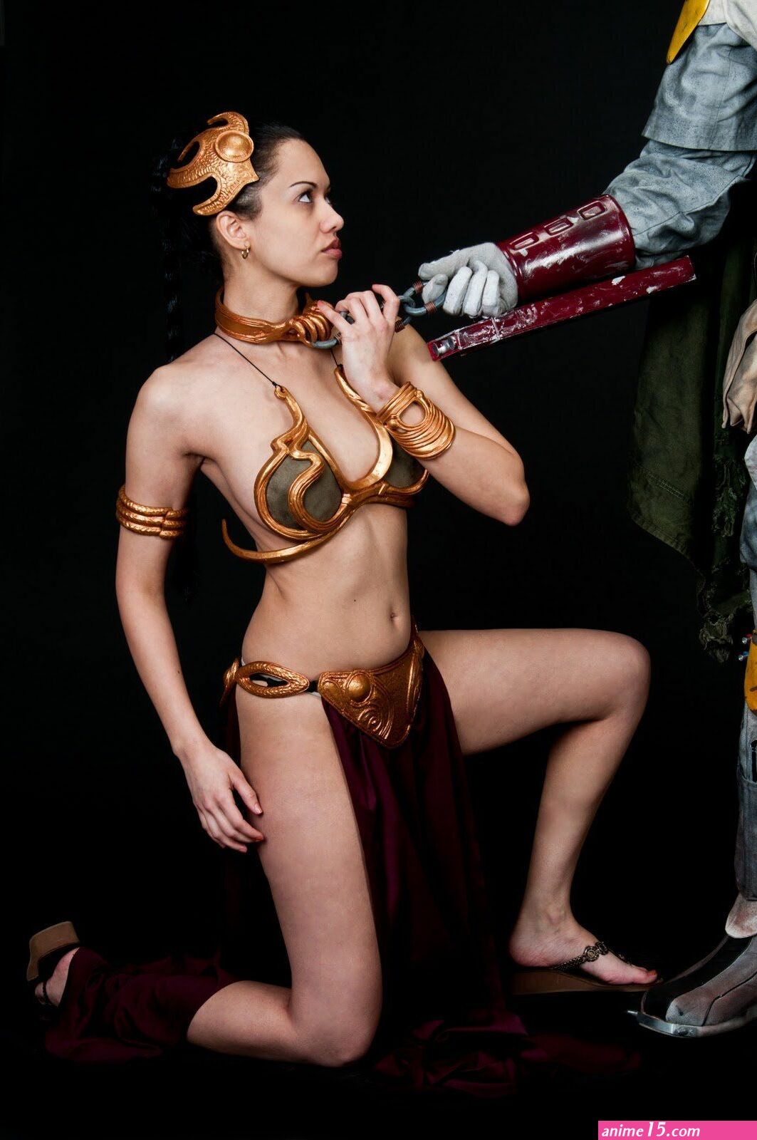 princess leia taking off gold bikini 3d porn comics