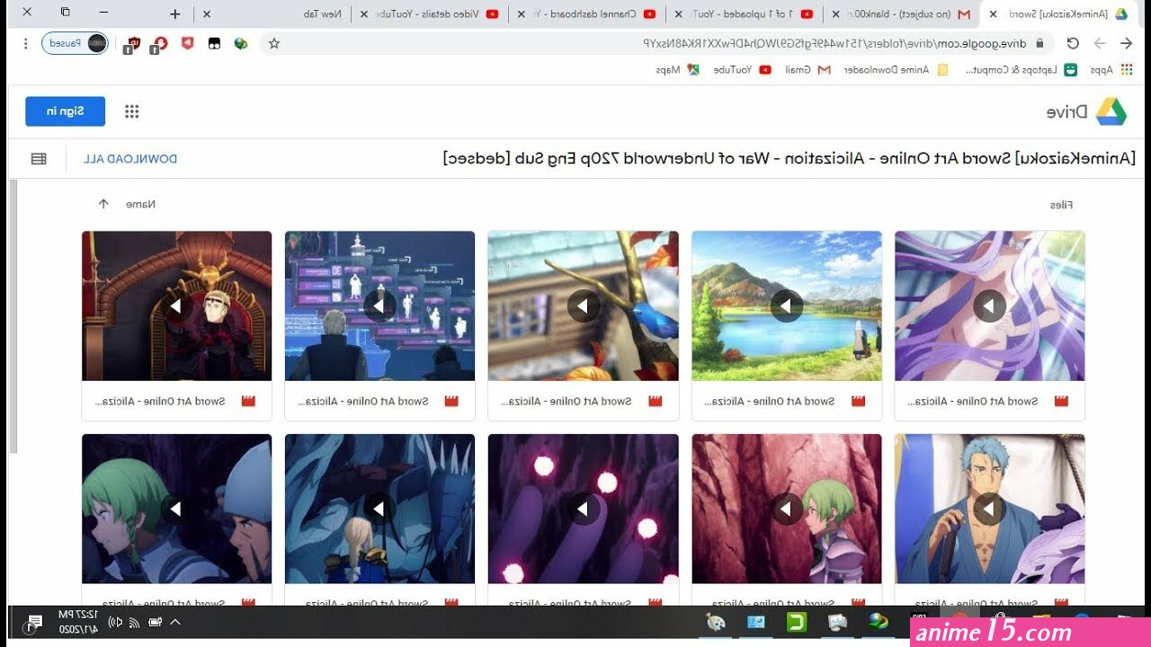 baixar animes google drive