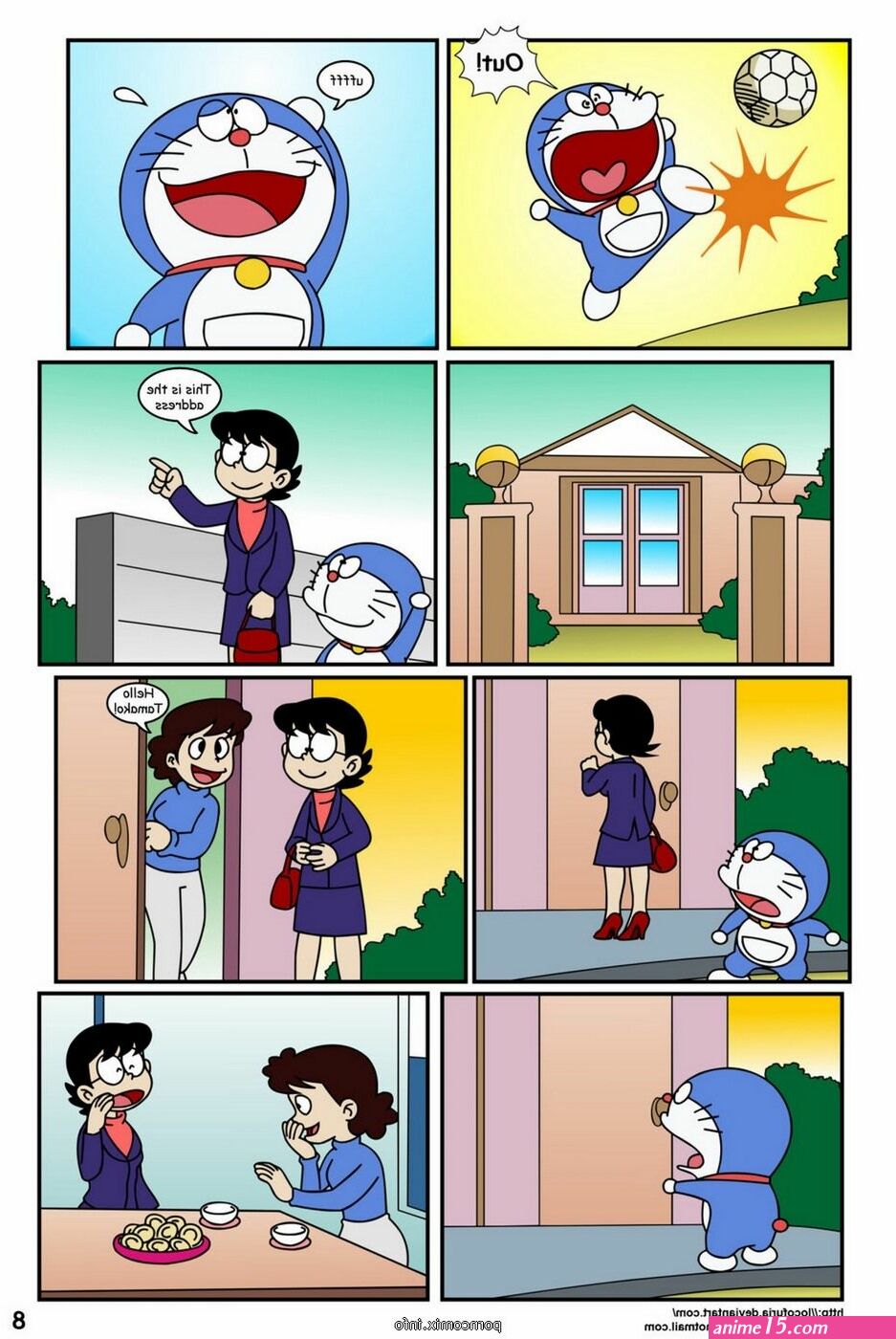 naked comics doraemon