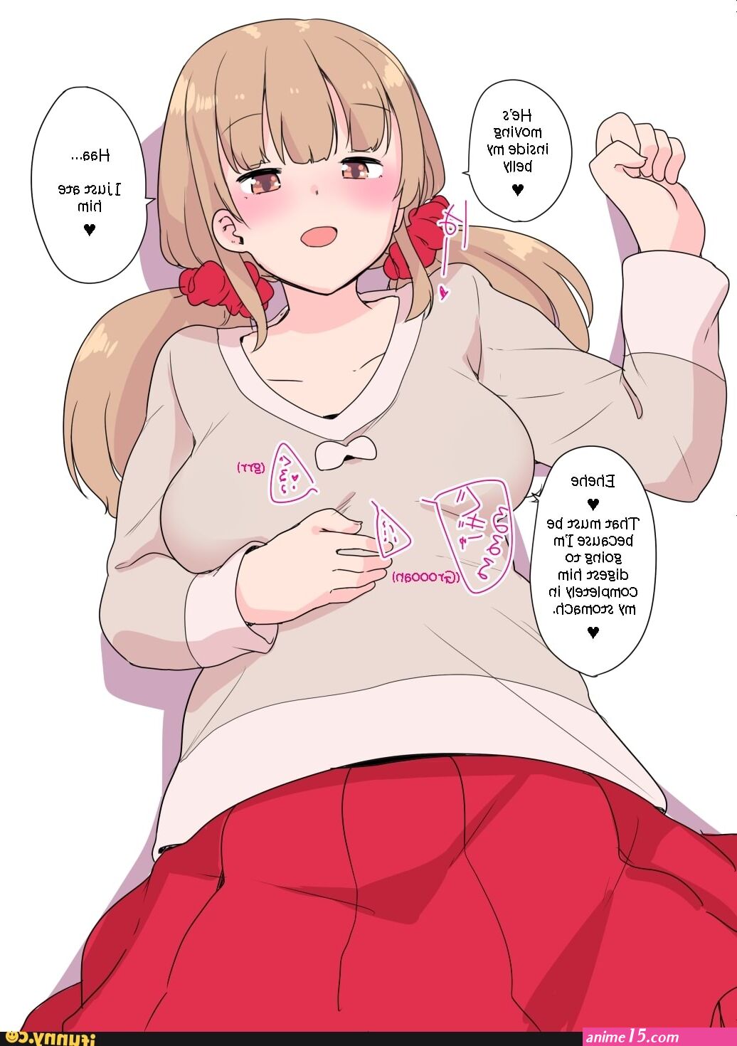 anime girl vore digestion