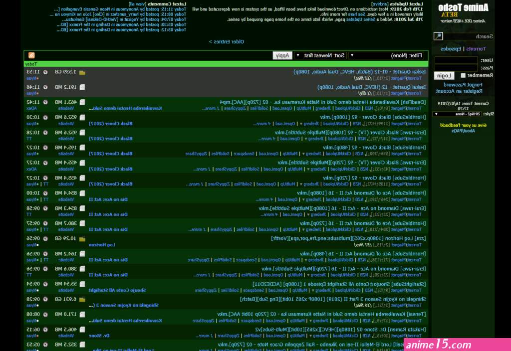 série anime torrent