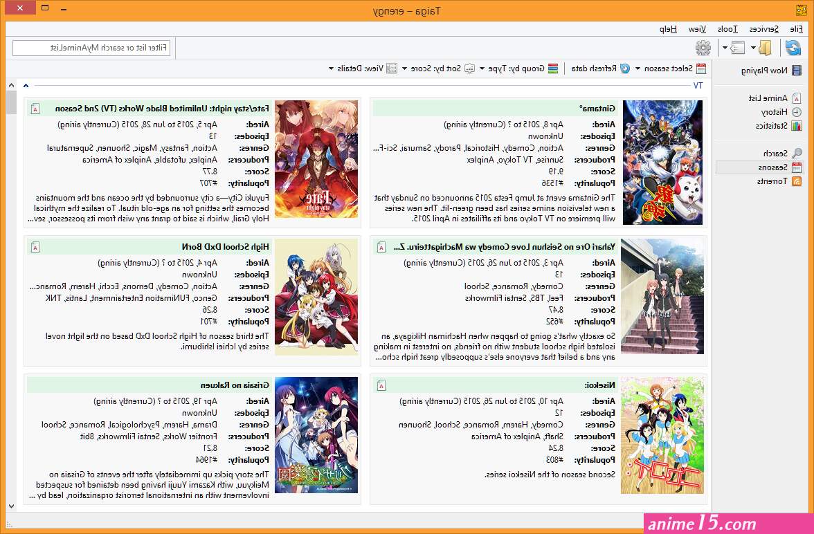 série anime torrent