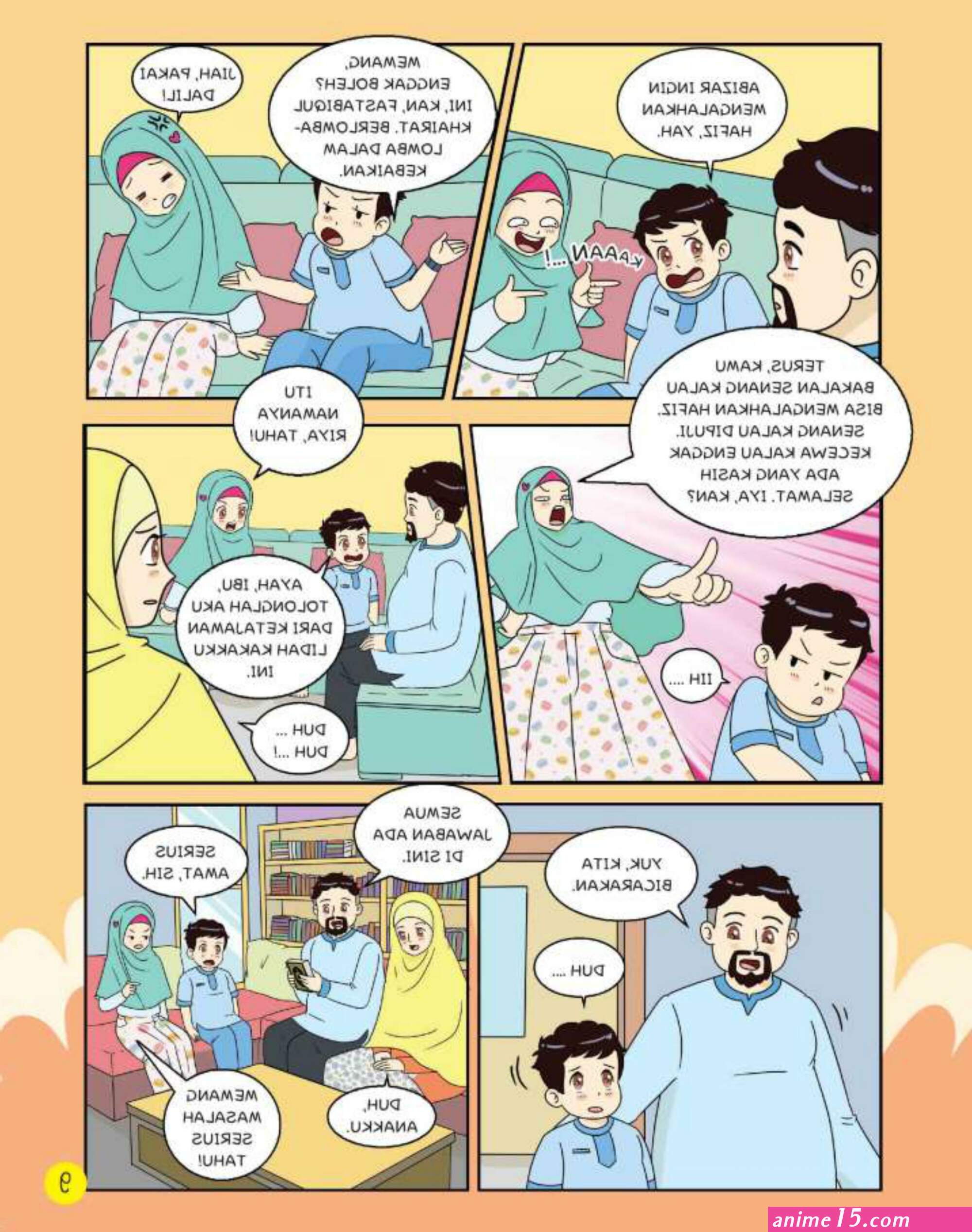 komik ibu dan anak