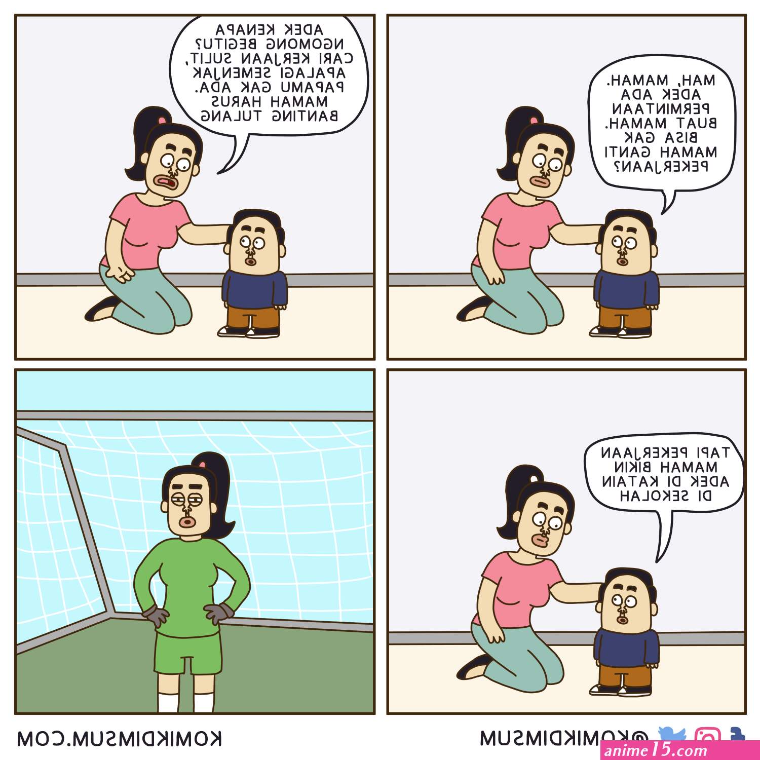 komik ibu dan anak