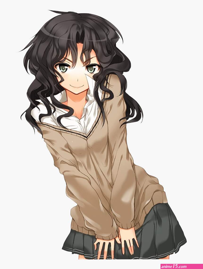anime girls with curly hair