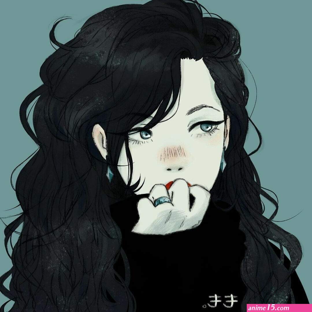 anime girls with curly hair