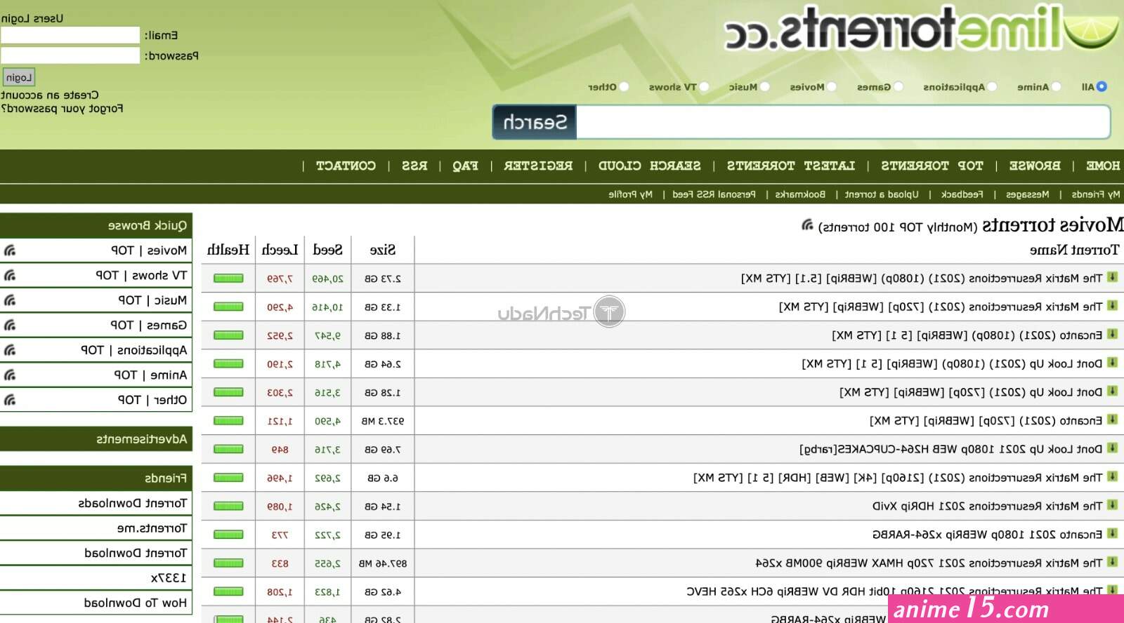 animes torrent magnet
