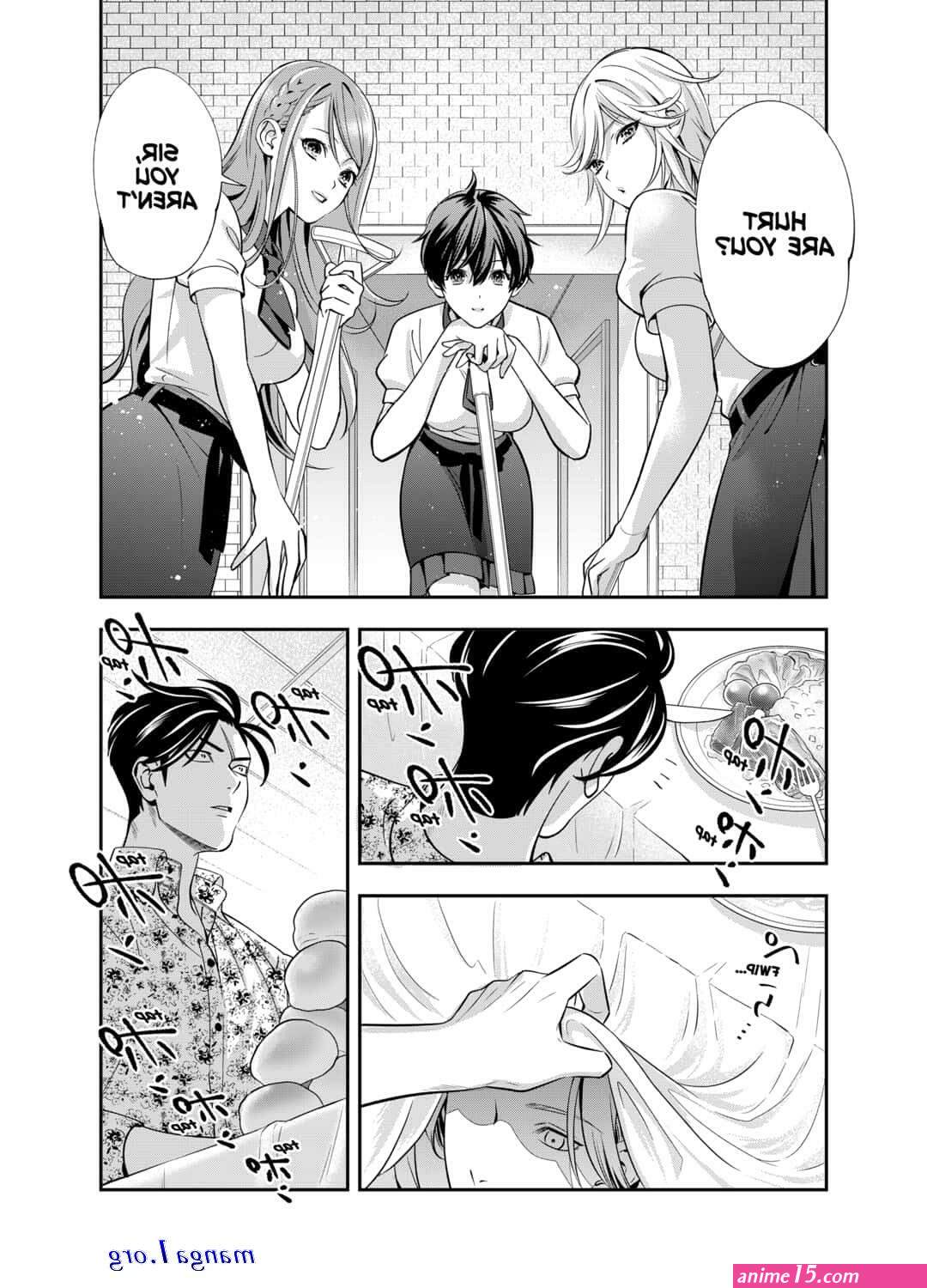 anime manga kissing breast squeeze