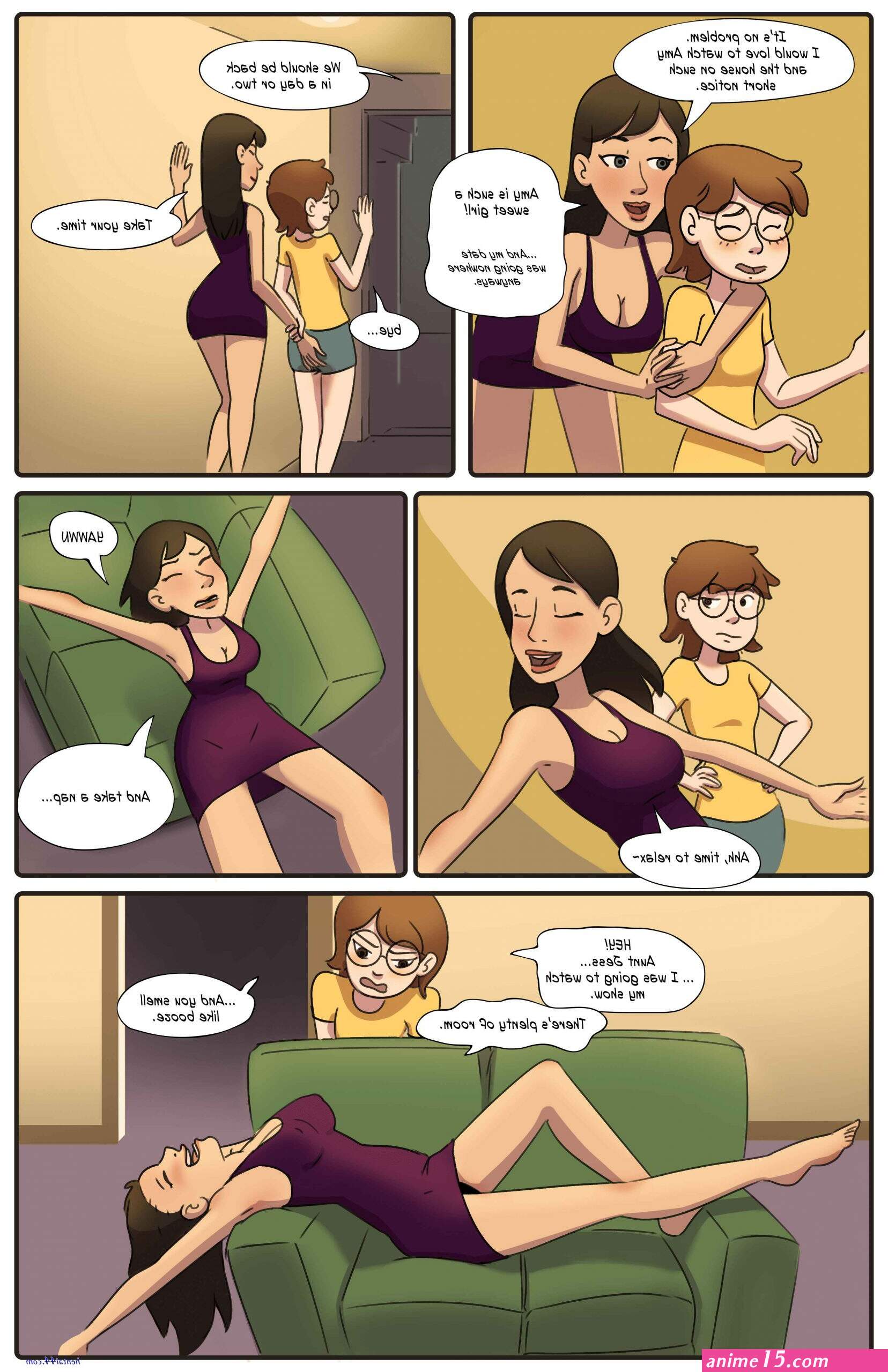 sleeping aunty porn comics