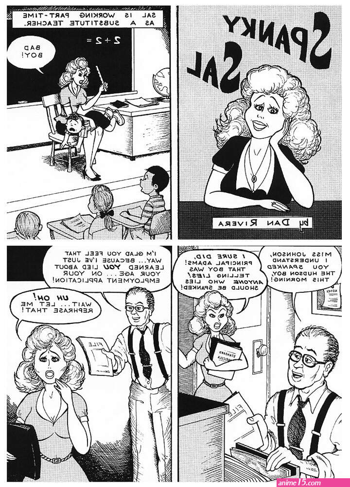 cartoon and comics spanking porn art