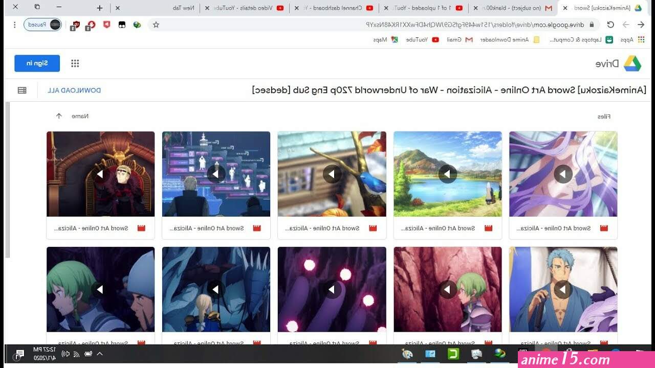 google drive animes baixar