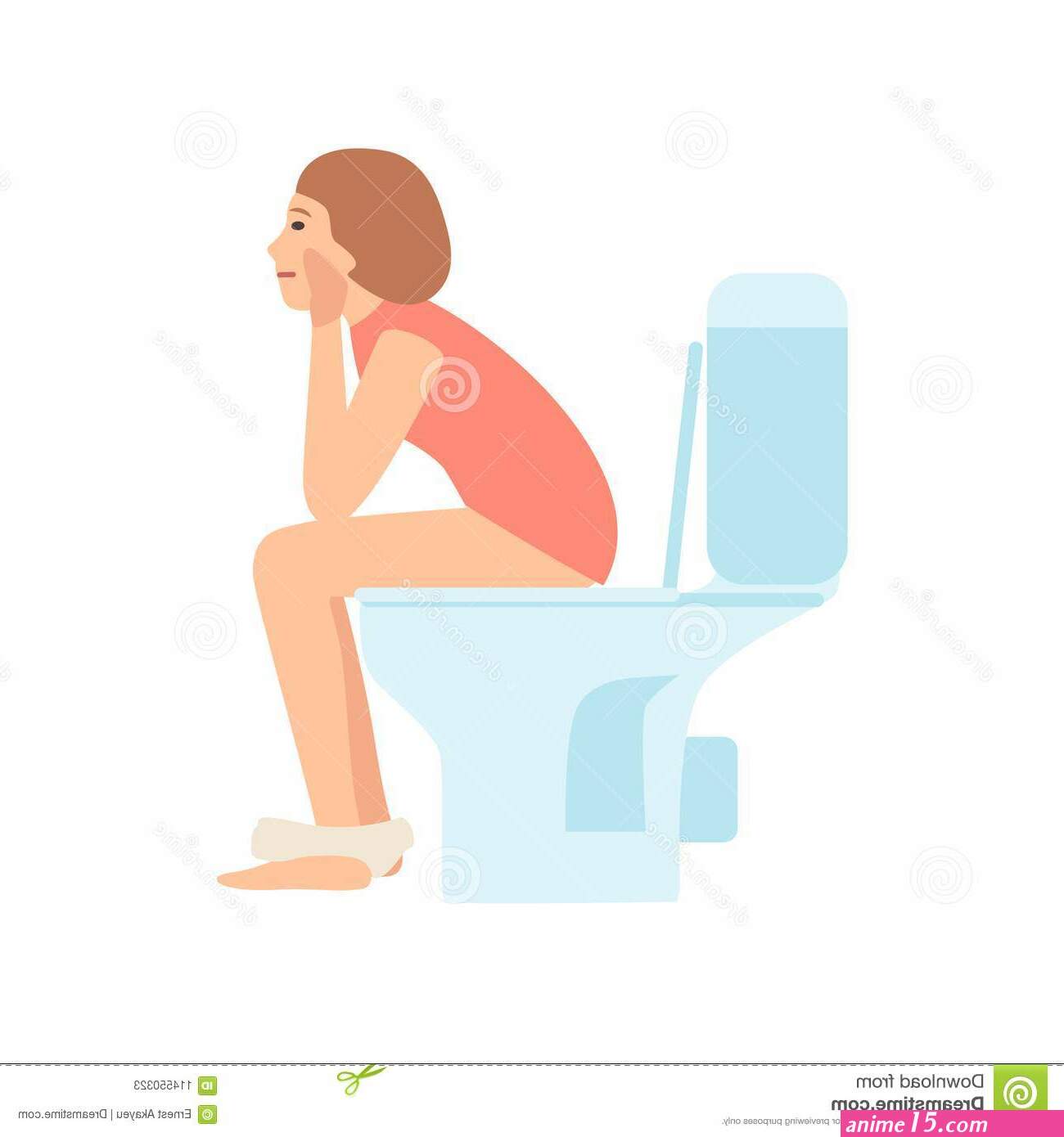 anime girl pooping