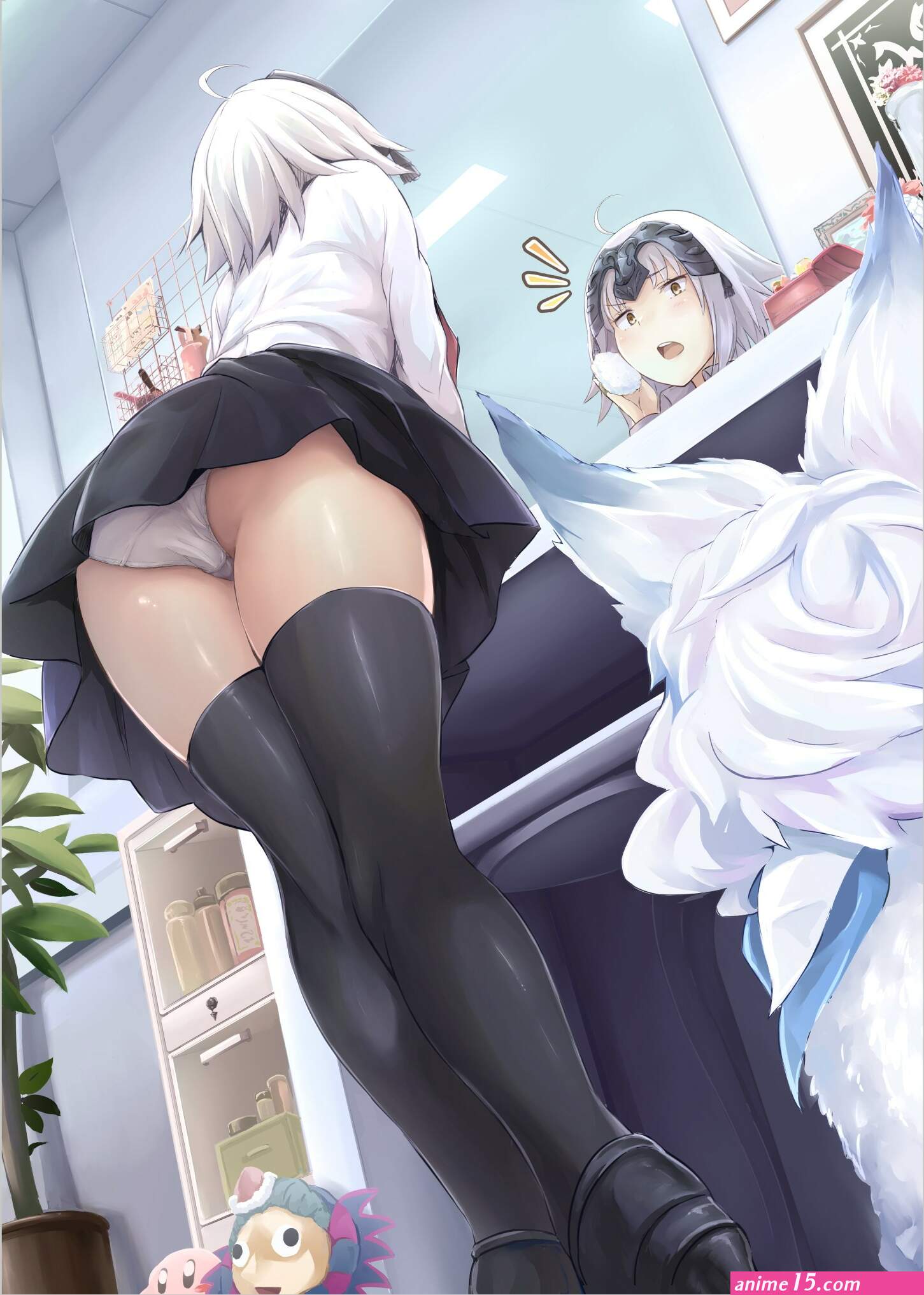anime girls upskirt