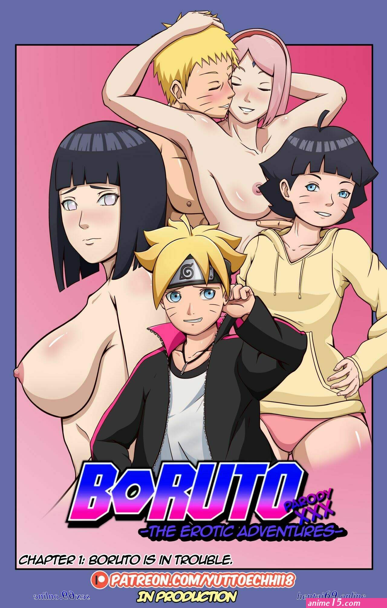 boruto hassex with hinata comics