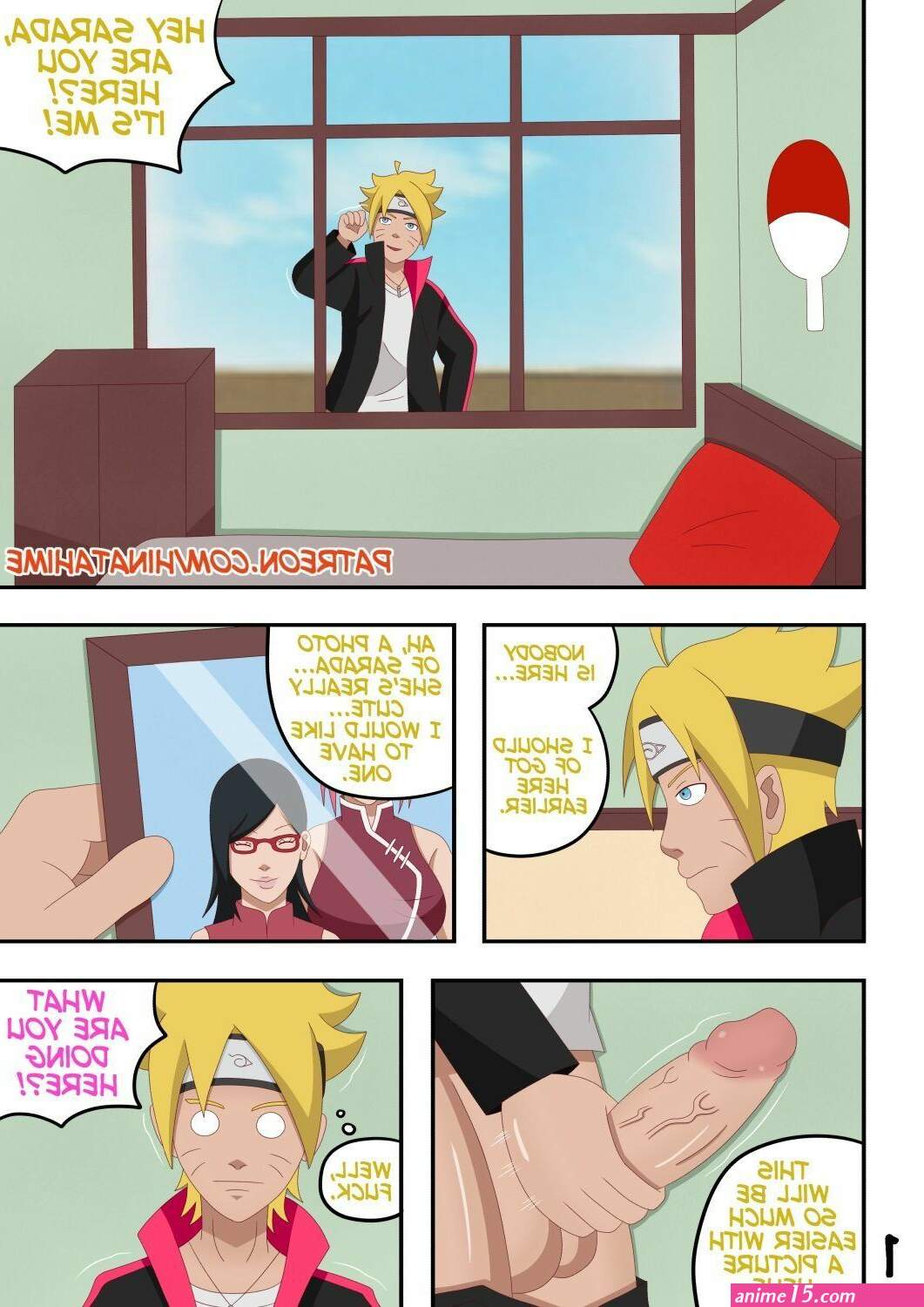 sarada sexy comics hinata