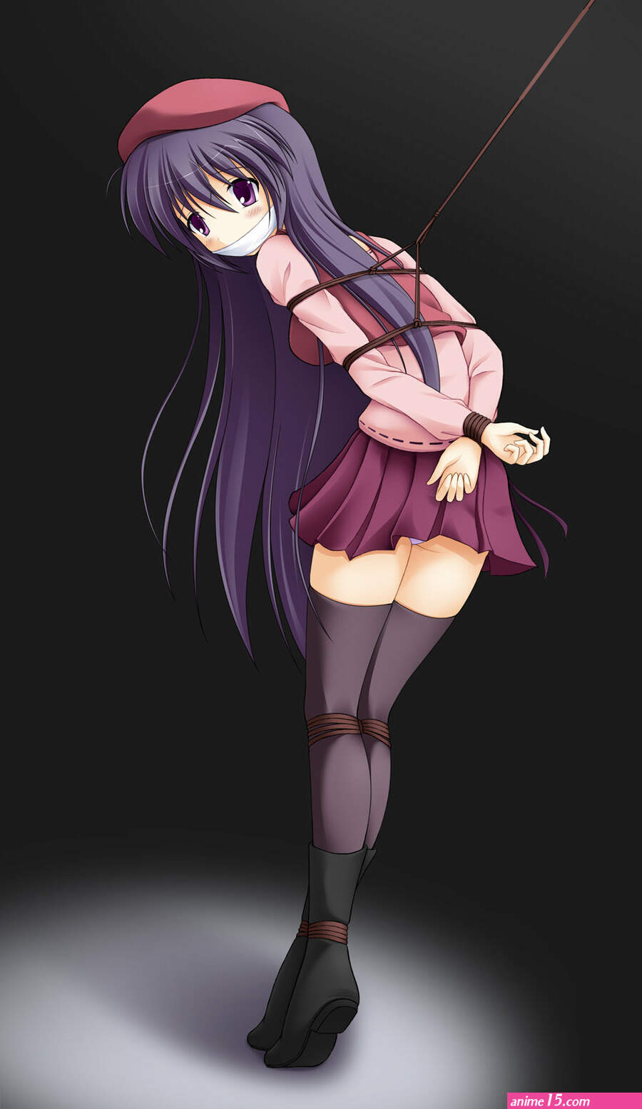 anime shibari pantyhose comic