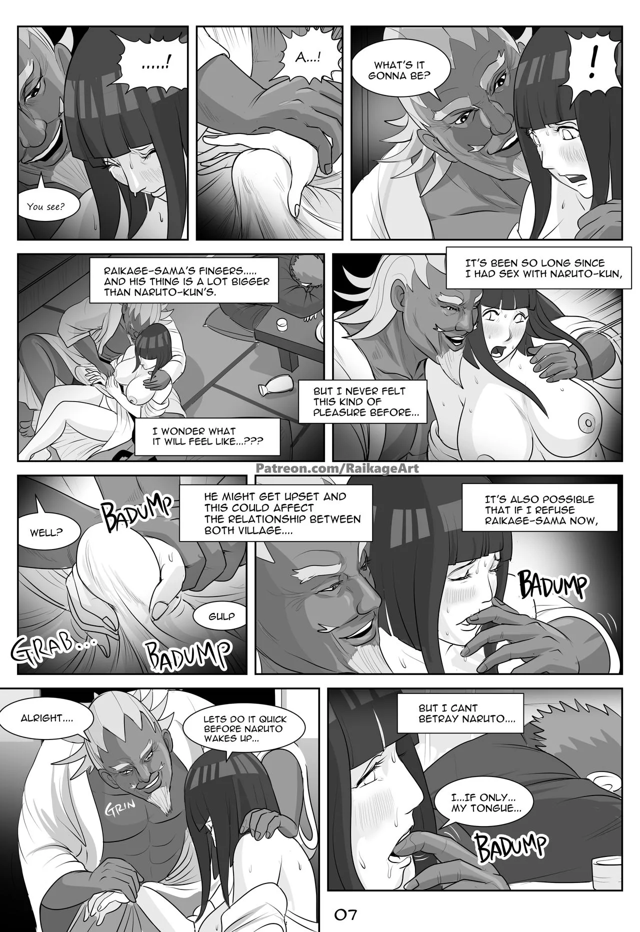 hinata x raikage comics