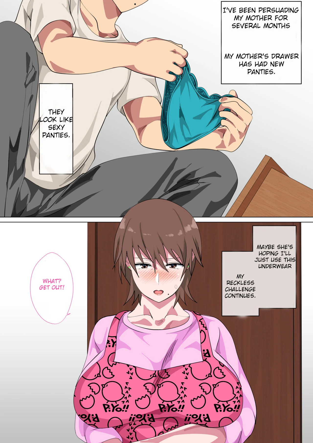 hentai mom son pissing incest comics