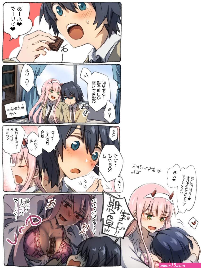 zero two and hiro 18 comics