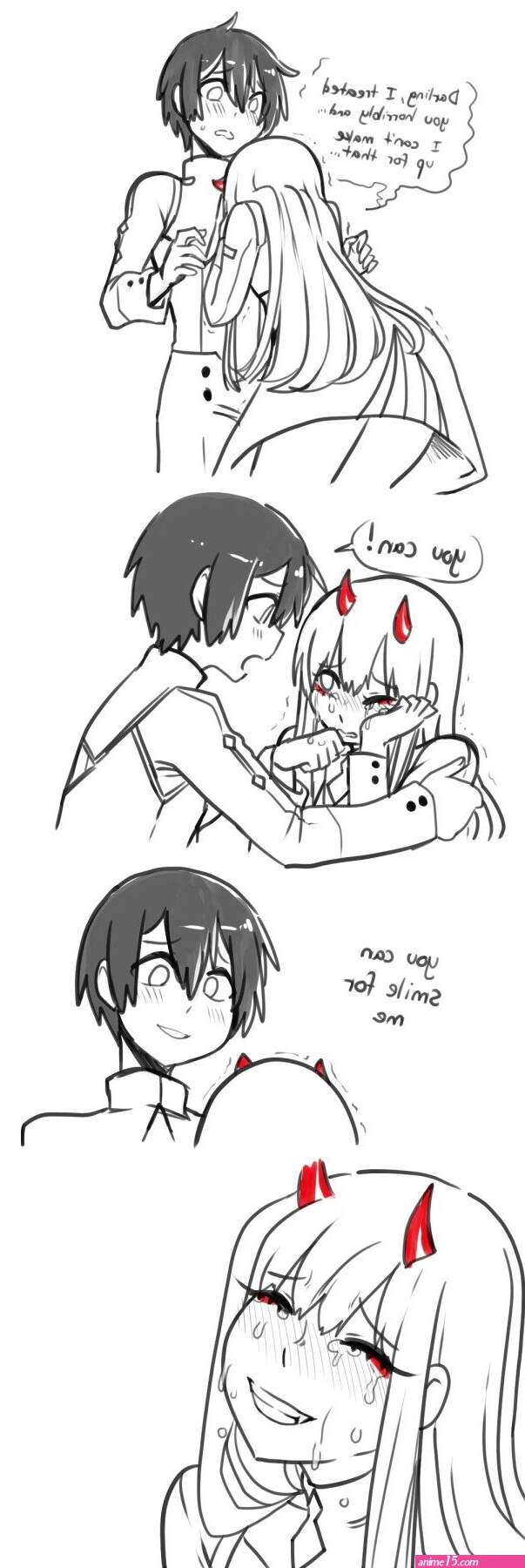 zero two and hiro 18 comics
