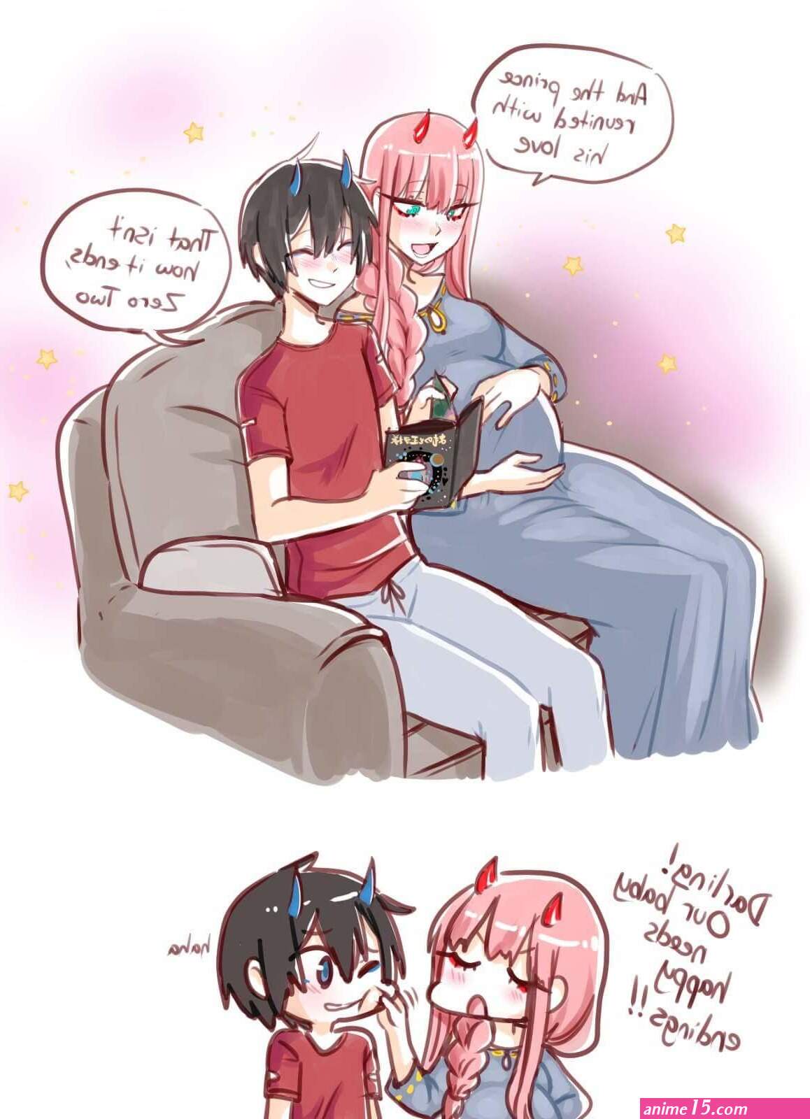 zero two and hiro 18 comics