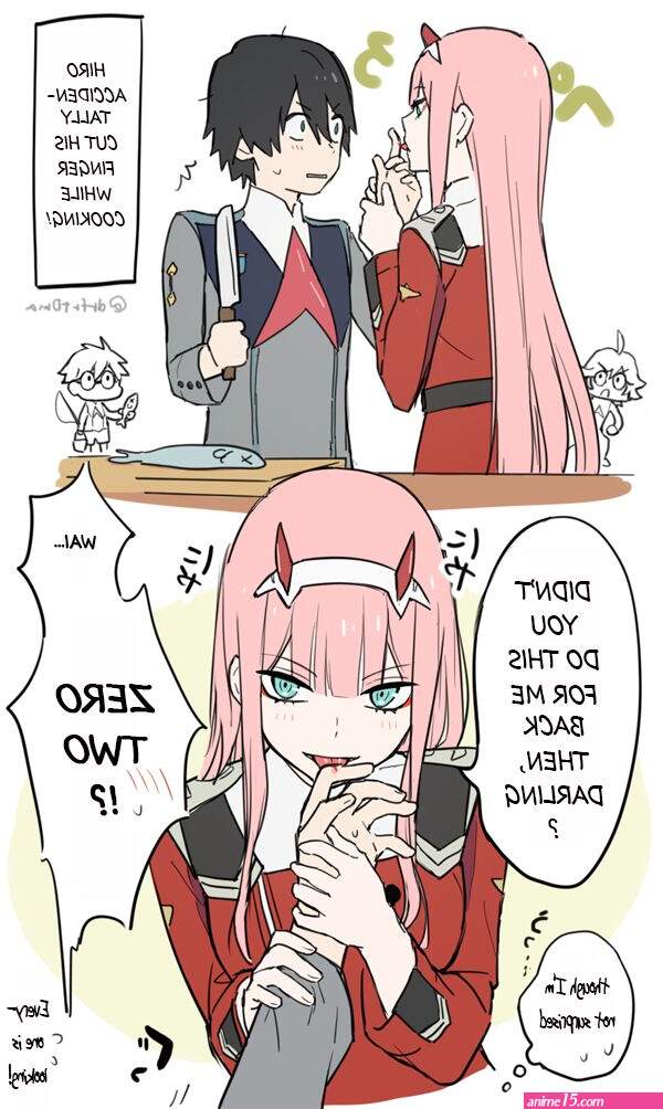 zero two and hiro 18 comics