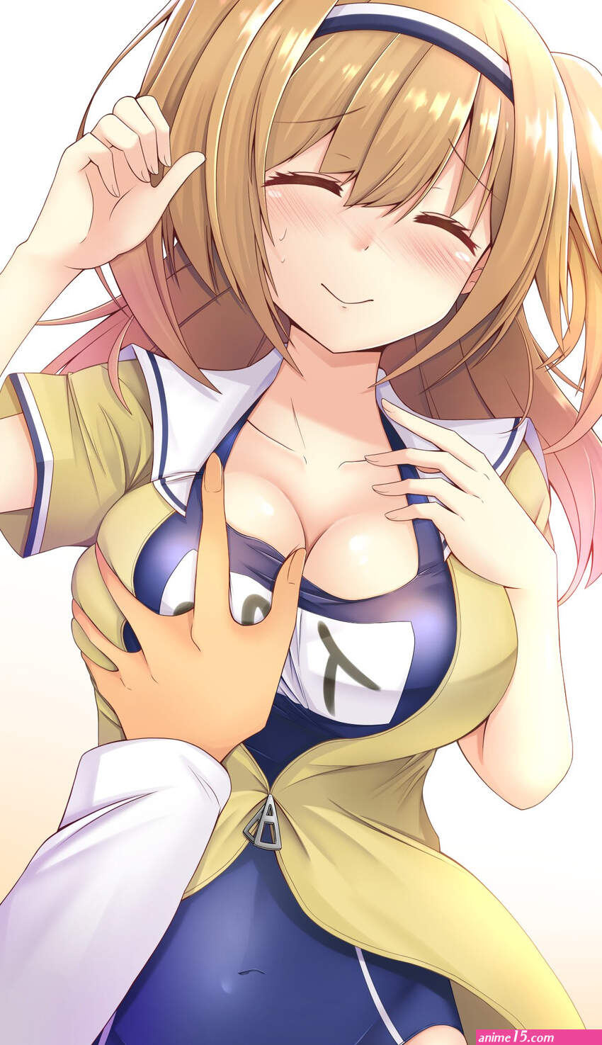 anime boob touch boob