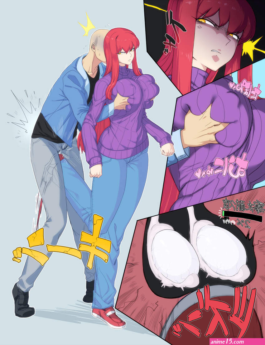 anime boob touch boob