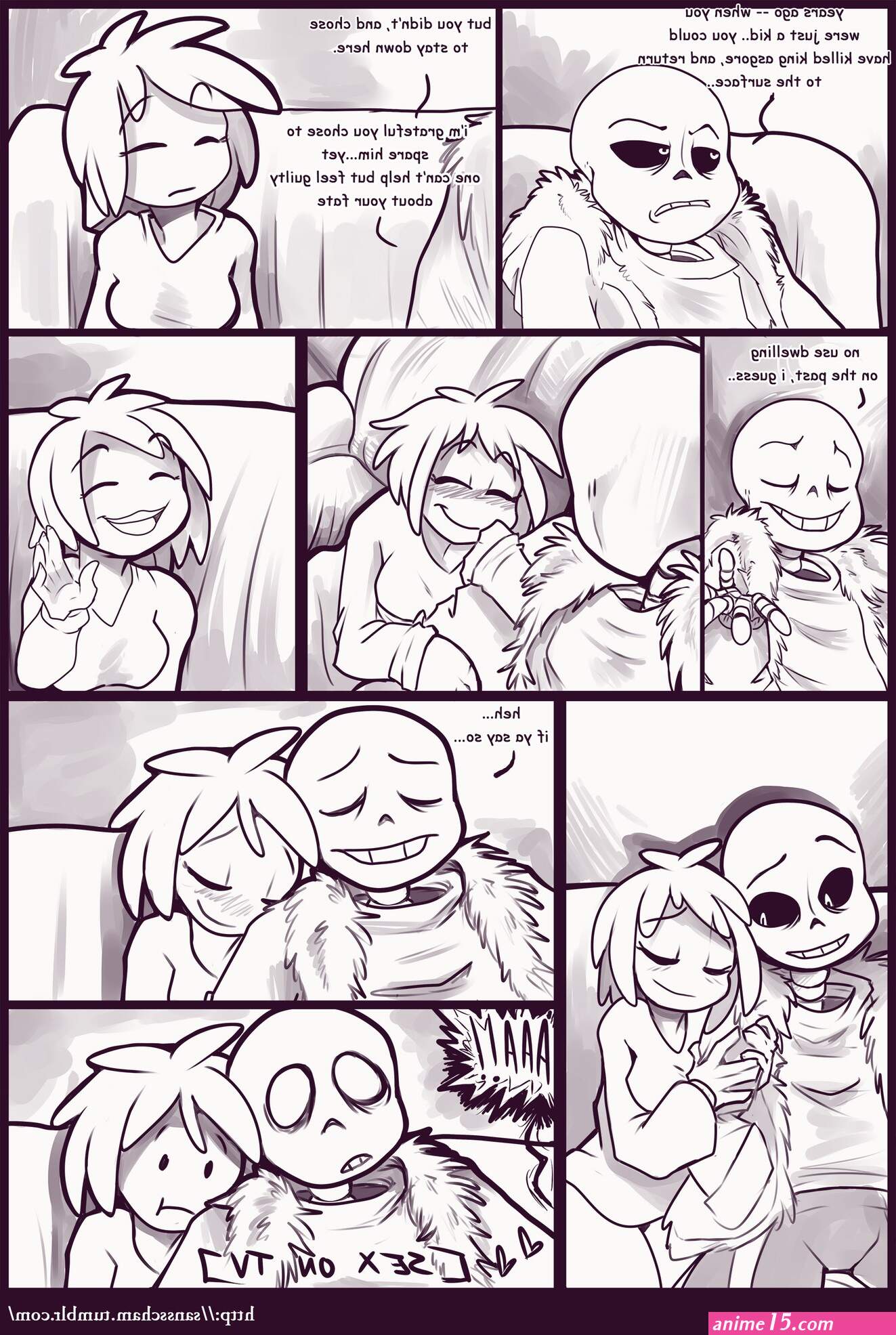 sans x frisk porn comics