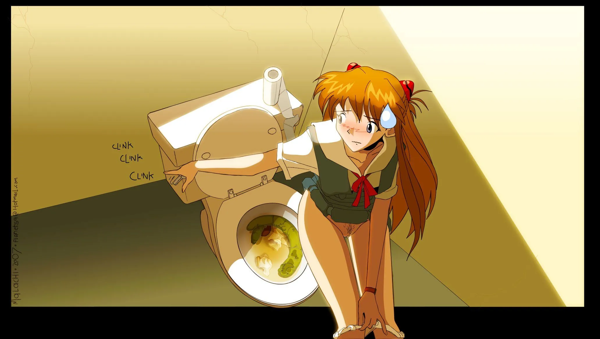 anus girl diarhea anime