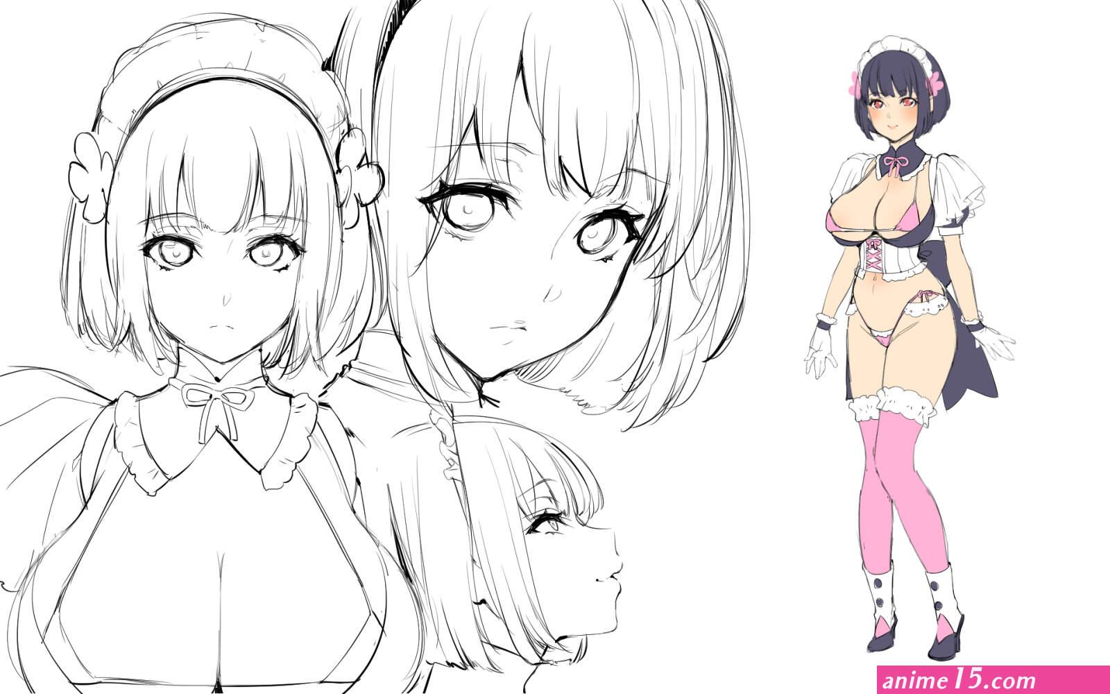 sketsa anime hentai