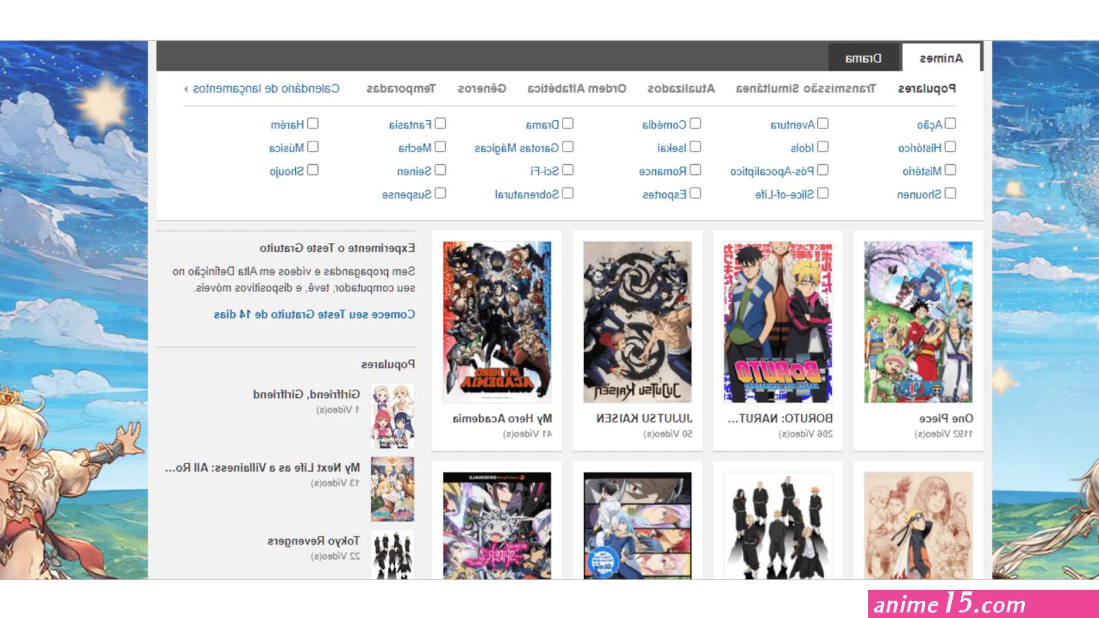 baixar animes online grátis