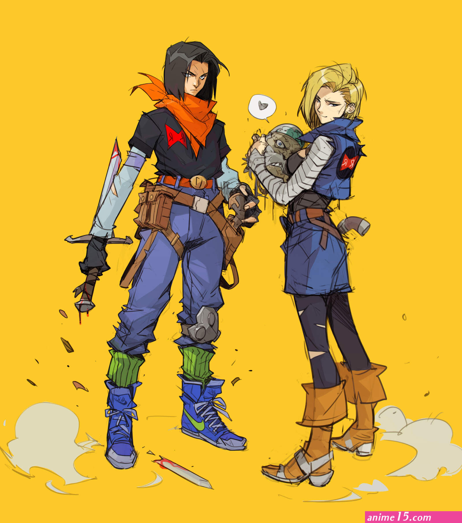 tranks and android 18