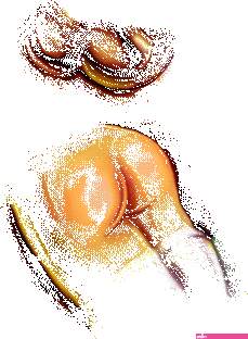 anime girl spanked otk gif