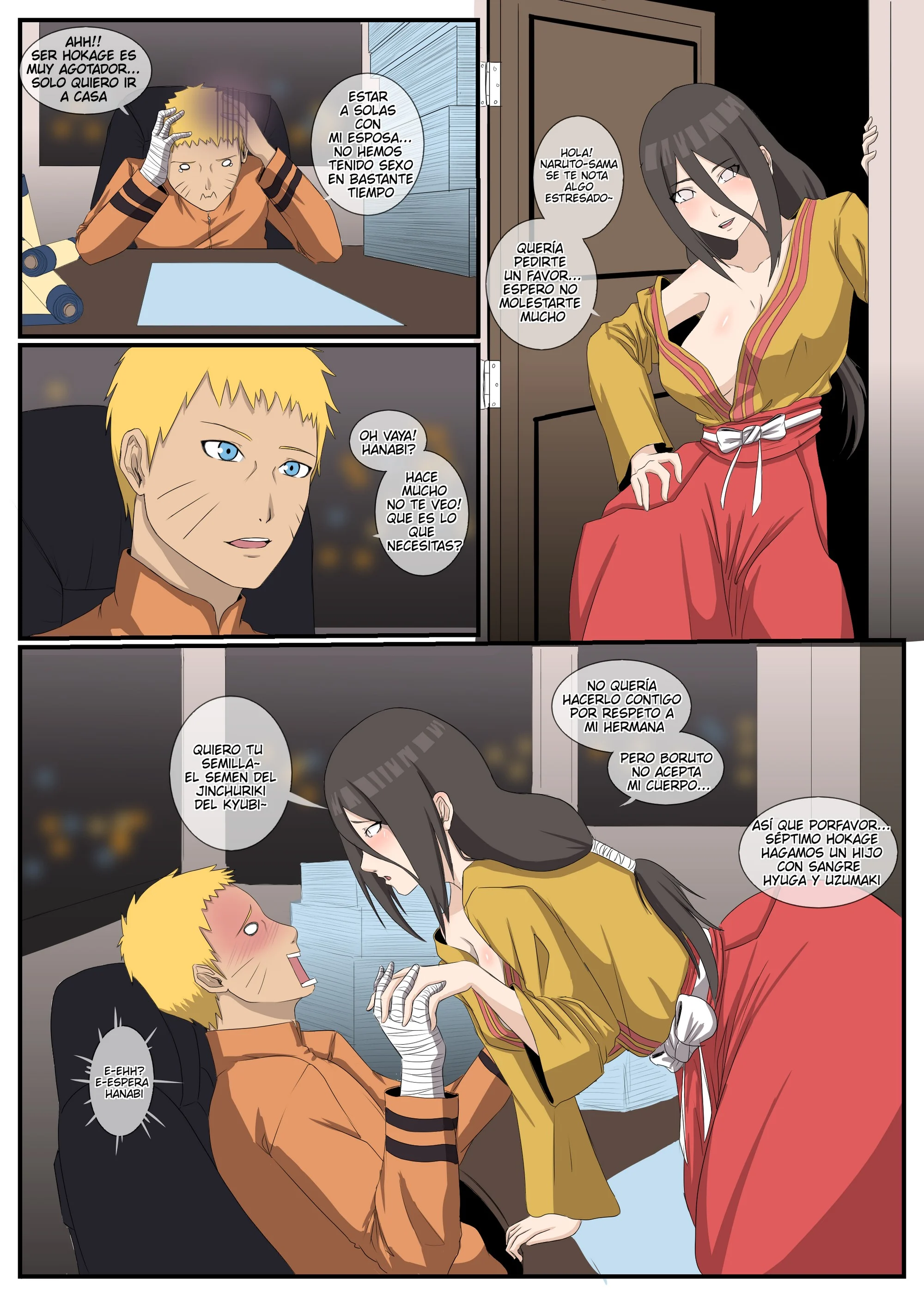 boruto y hanabi hentai comics