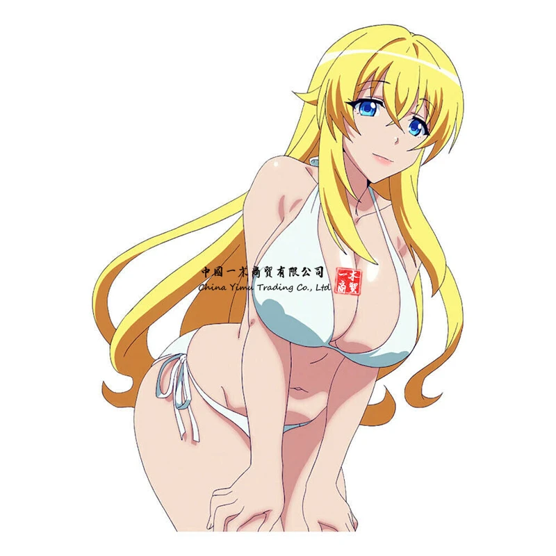 anime blonde breast