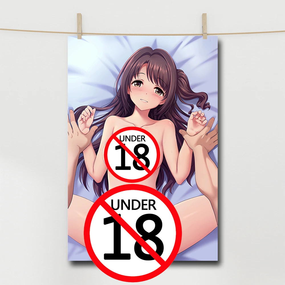 anime girl naked bed comic