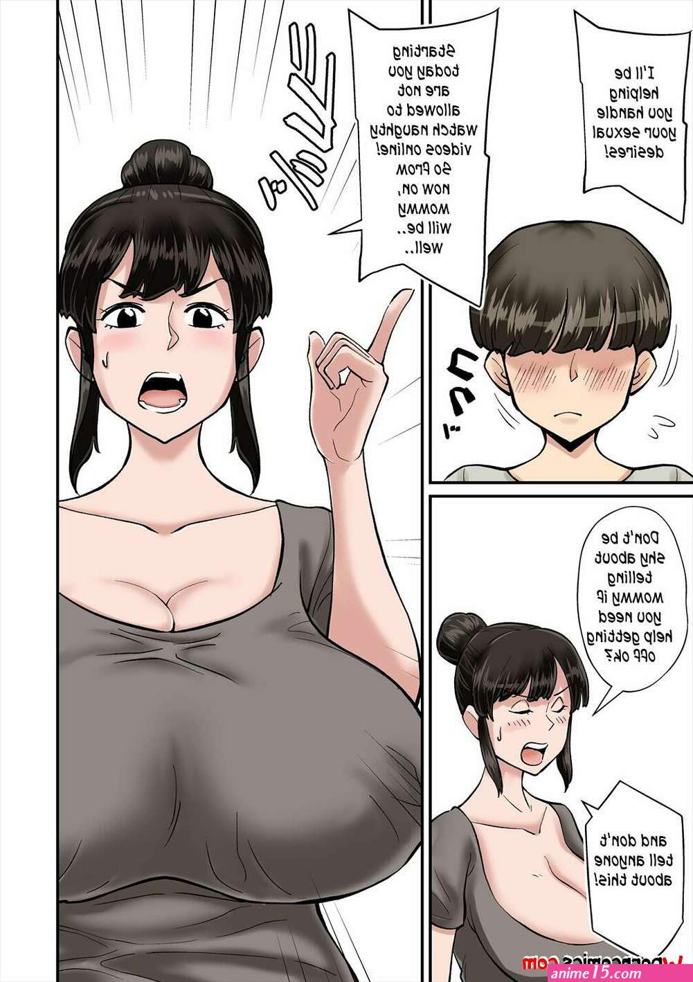 hentai mom helps son comics