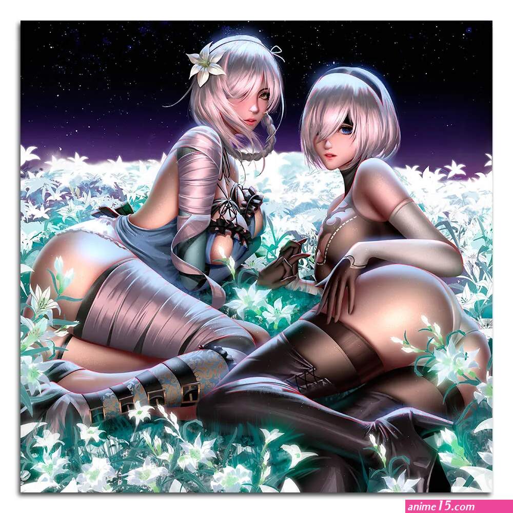 2B Hot Anime Girl Aesthetic Poster Cute Girl Picture Art Print Wall Decor 002