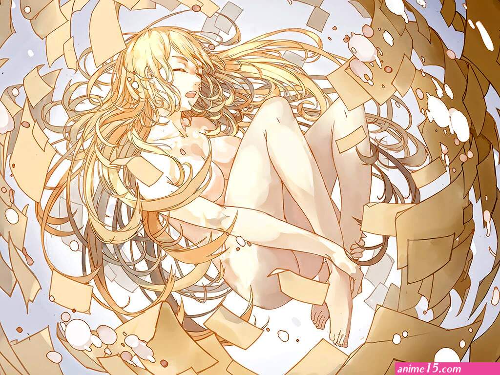 Cute Hot Anime Naked Girl Poster