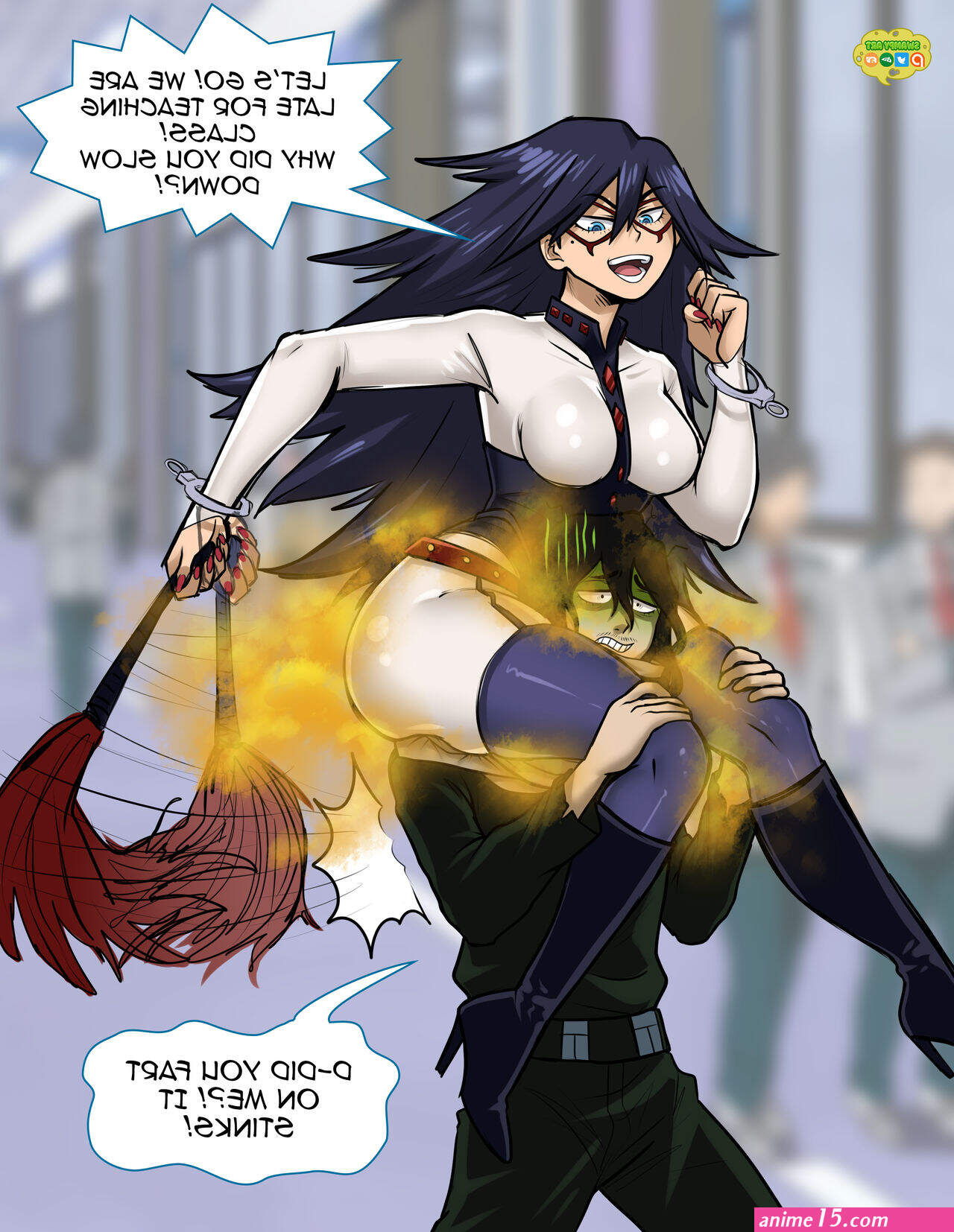 Nemuri Farting on Aizawa by SwampyArt on DeviantArt