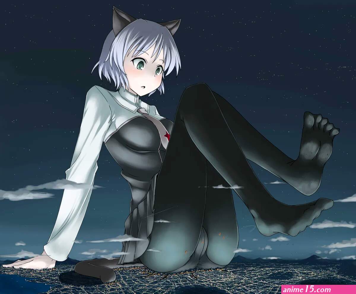 Anime upskirt pantsu shot school uniform open mouth Playmat Gaming Mat Desk