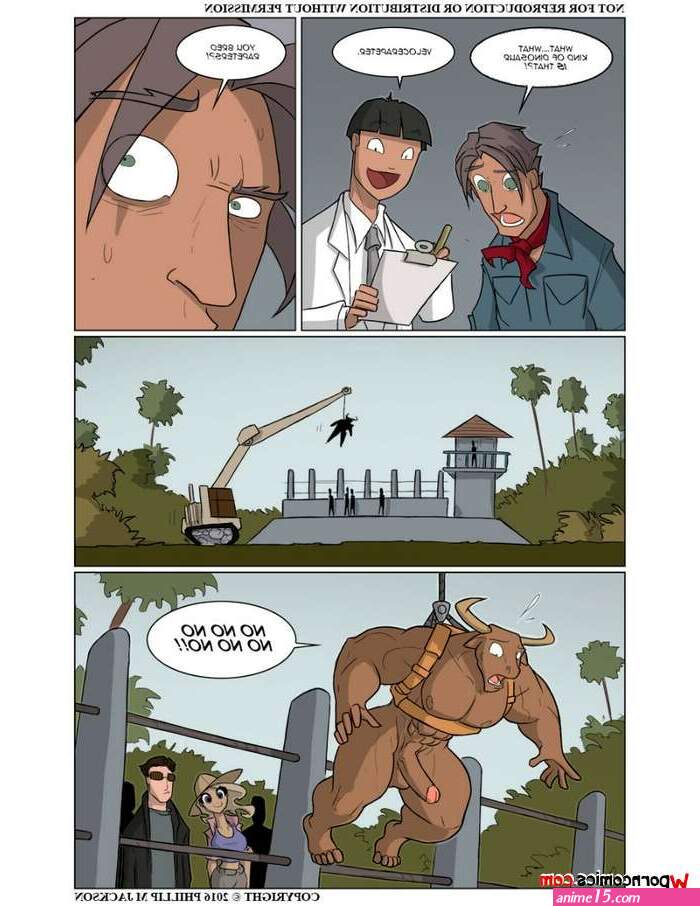 Porn comics Clever girl Erotic comic dinosaur attacked a
