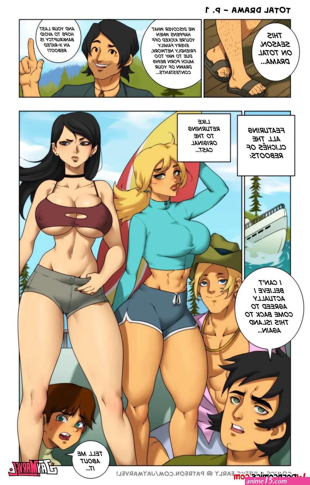 Porn comic Total Drama. Jay Marvel Sex comic busty girlfriends decided