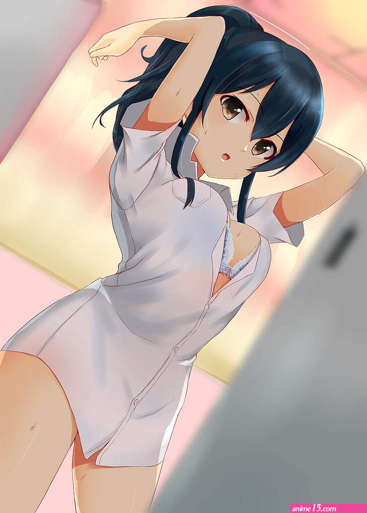 HD wallpaper: Ooishi Izumi anime girls cleavage adult one person women