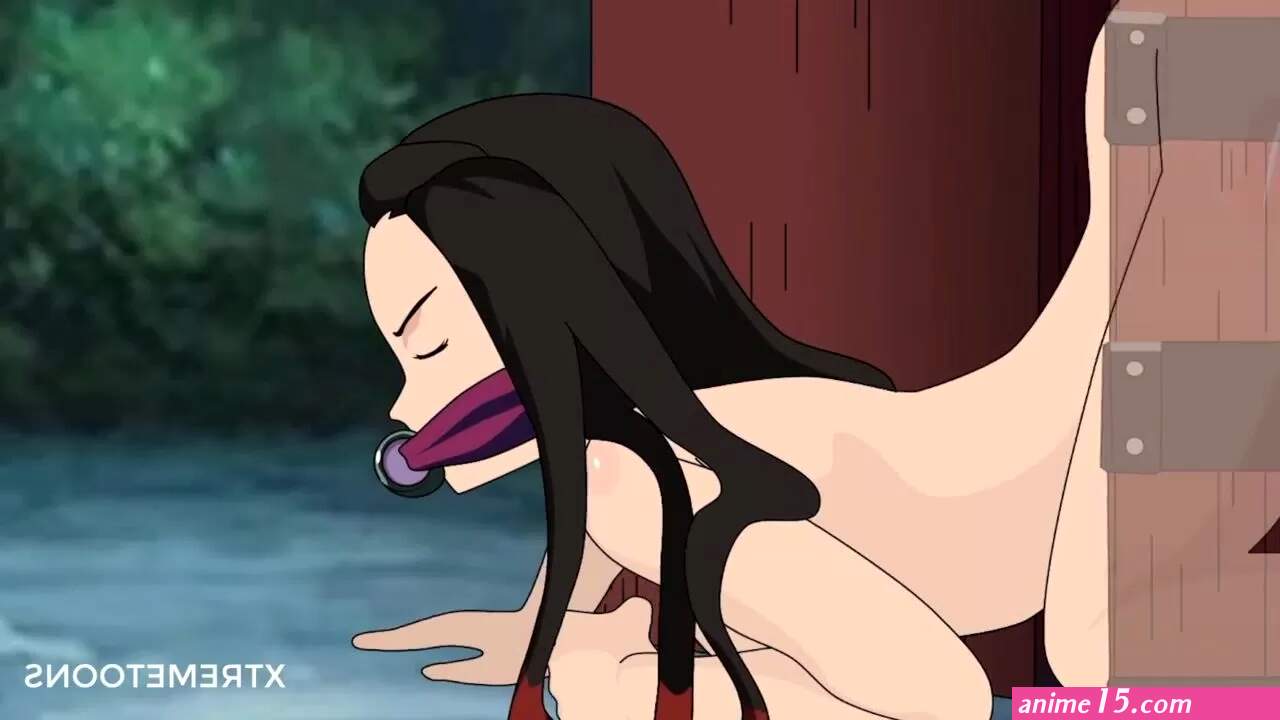 Inozuke and Nezuko having fun under the moonlight