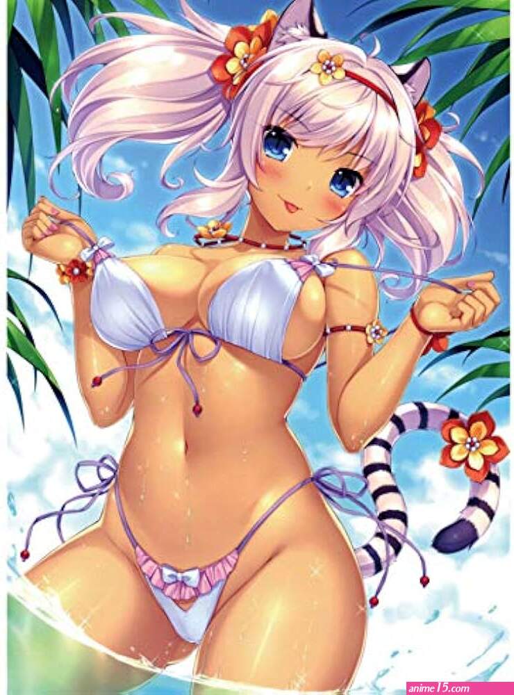 DPFRY Canvas Pictures Wall Art Picture Bikini Anime Sexy Girls Beach Swimsuit Poster PrintCanvas Pictures Gift Without Frame 40 60Cm : Amazon.co.uk: Home Kitchen