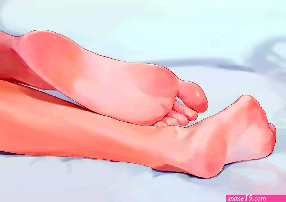 Anime feet women foot sole ism girls closeup Playmat Gaming Mat Desk